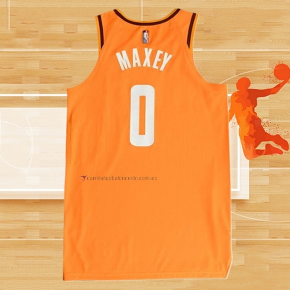 Camiseta 2022 Rising Star Tyrese Maxey NO 0 Worthy Naranja