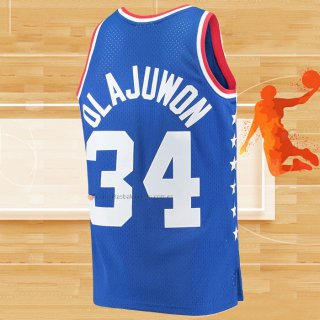 Camiseta All Star 1985 Hakeem Olajuwon NO 34 Azul