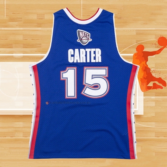 Camiseta All Star 2005 Brooklyn Nets Vince Carter NO 15 Azul