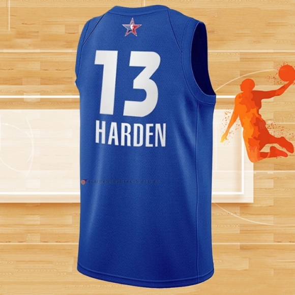 Camiseta All Star 2021 Brooklyn Nets James Harden NO 13 Azul