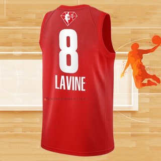 Camiseta All Star 2022 Chicago Bulls Zach LaVine NO 8 Granate