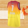 Camiseta All Star 2023 Boston Celtics Jaylen Brown NO 7 Naranja