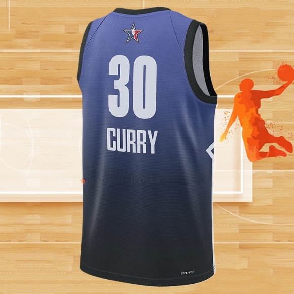 Camiseta All Star 2023 Golden State Warriors Stephen Curry NO 30 Azul