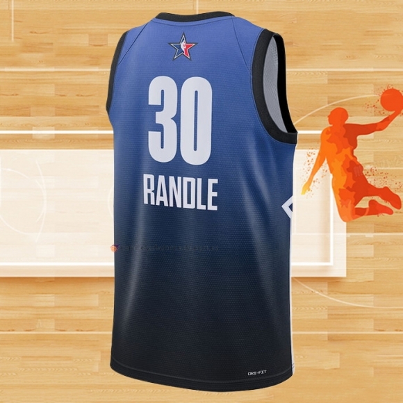 Camiseta All Star 2023 New York Knicks Julius Randle NO 30 Azul