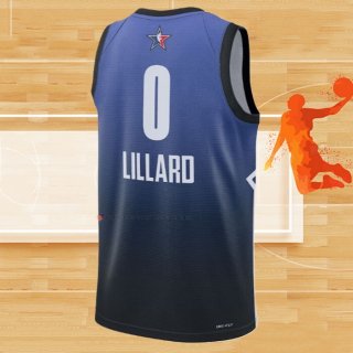 Camiseta All Star 2023 Portland Trail Blazers Damian Lillard NO 0 Azul