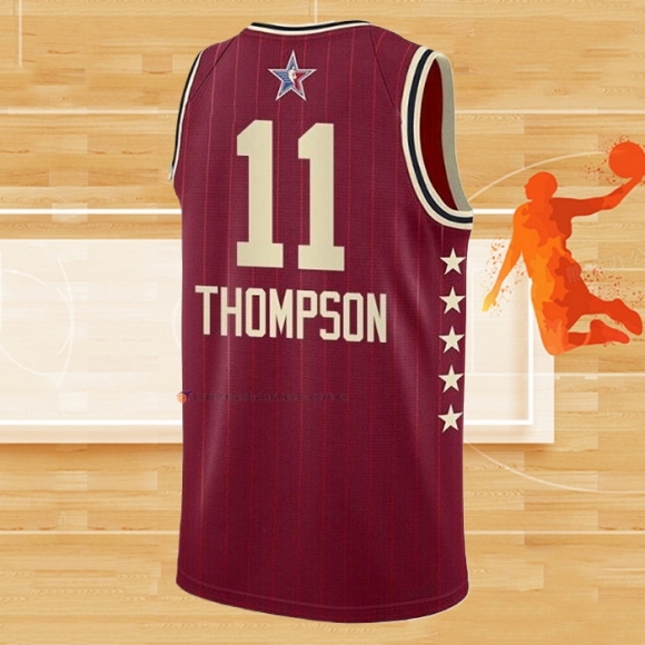 Camiseta All Star 2024 Golden State Warriors Klay Thompson NO 11 Rojo