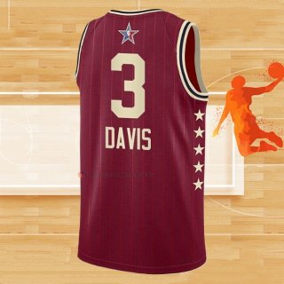 Camiseta All Star 2024 Los Angeles Lakers Anthony Davis NO 3 Rojo