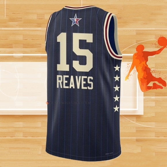 Camiseta All Star 2024 Los Angeles Lakers Austin Reaves NO 15 Azul