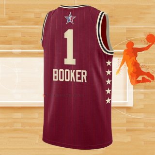 Camiseta All Star 2024 Phoenix Suns Devin Booker NO 1 Rojo