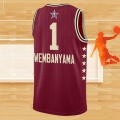 Camiseta All Star 2024 San Antonio Spurs Victor Wembanyama NO 1 Rojo