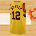 Camiseta Atlanta Hawks De'Andre Hunter NO 12 Ciudad 2021-22 Amarillo