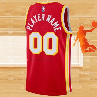 Camiseta Atlanta Hawks Personalizada Icon 2020-21 Rojo