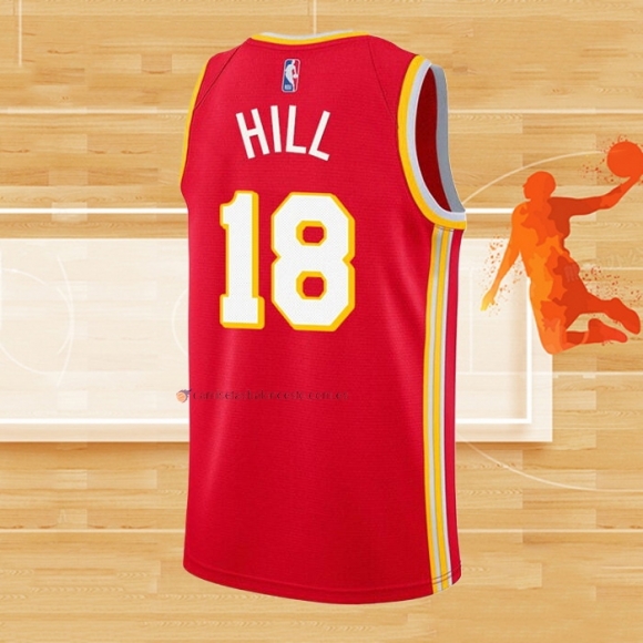 Camiseta Atlanta Hawks Solomon Hill NO 18 Icon 2020-21 Rojo