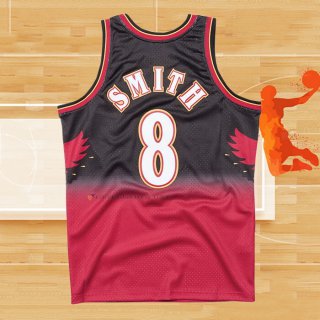 Camiseta Atlanta Hawks Steve Smith NO 8 Hardwood Classics Throwback Rojo