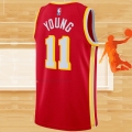 Camiseta Atlanta Hawks Trae Young NO 11 Icon 2020-21 Rojo