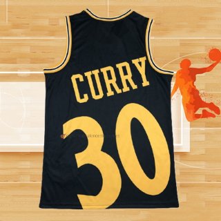 Camiseta Golden State Warriors Stephen Curry NO 30 Mitchell & Ness Big Face Azul