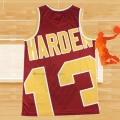 Camiseta Houston Rockets James Harden NO 13 Mitchell & Ness Big Face Rojo