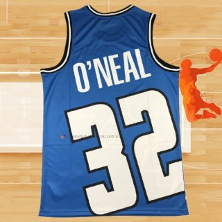 Camiseta Orlando Magic Shaquille O'neal NO 32 Mitchell & Ness Big Face Azul