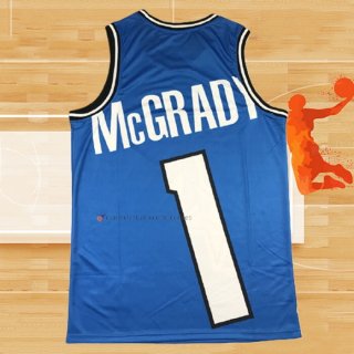 Camiseta Orlando Magic Tracy Mcgrady NO 1 Mitchell & Ness Big Face Azul