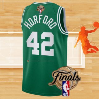 Camiseta Boston Celtics Al Horford NO 42 Icon 2022 NBA Finals Verde