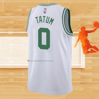 Camiseta Boston Celtics Jayson Tatum NO 0 Association 2021-22 Blanco