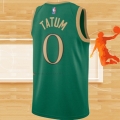 Camiseta Boston Celtics Jayson Tatum NO 0 Ciudad Verde