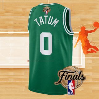 Camiseta Boston Celtics Jayson Tatum NO 0 Icon 2022 NBA Finals Verde