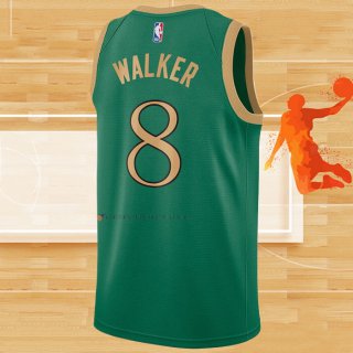 Camiseta Boston Celtics Kemba Walker NO 8 Ciudad Verde