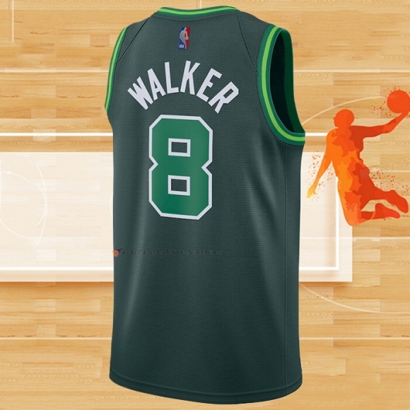 Camiseta Boston Celtics Kemba Walker NO 8 Earned 2020-21 Verde