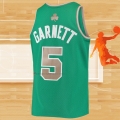 Camiseta Boston Celtics Kevin Garnett NO 5 Mitchell & Ness 2007-08 Verde