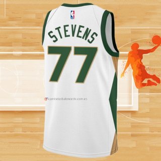 Camiseta Boston Celtics Lamar Stevens NO 77 Ciudad 2023-24 Blanco