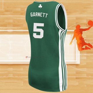 Camiseta Mujer Boston Celtics Kevin Garnett NO 5 Icon Verde