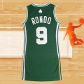 Camiseta Mujer Boston Celtics Rajon Rondo NO 9 Icon Verde