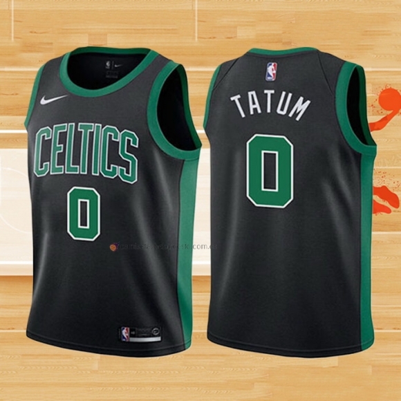 Camiseta Nino Boston Celtics Jayson Tatum NO 0 2017-18 Negro