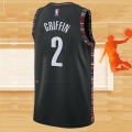 Camiseta Brooklyn Nets Blake Griffin NO 2 Ciudad Negro