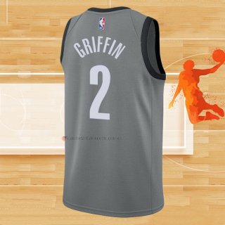 Camiseta Brooklyn Nets Blake Griffin NO 2 Statement 2021 Gris