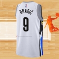 Camiseta Brooklyn Nets Goran Dragic NO 9 Ciudad 2022-23 Blanco