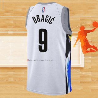 Camiseta Brooklyn Nets Goran Dragic NO 9 Ciudad 2022-23 Blanco