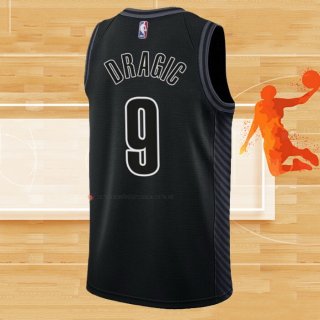 Camiseta Brooklyn Nets Goran Dragic NO 9 Statement 2022-23 Negro