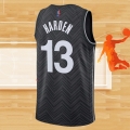 Camiseta Brooklyn Nets James Harden NO 13 Earned 2020-21 Negro