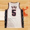 Camiseta Brooklyn Nets Jason Kidd NO 5 Mitchell & Ness 2006-07 Blanco