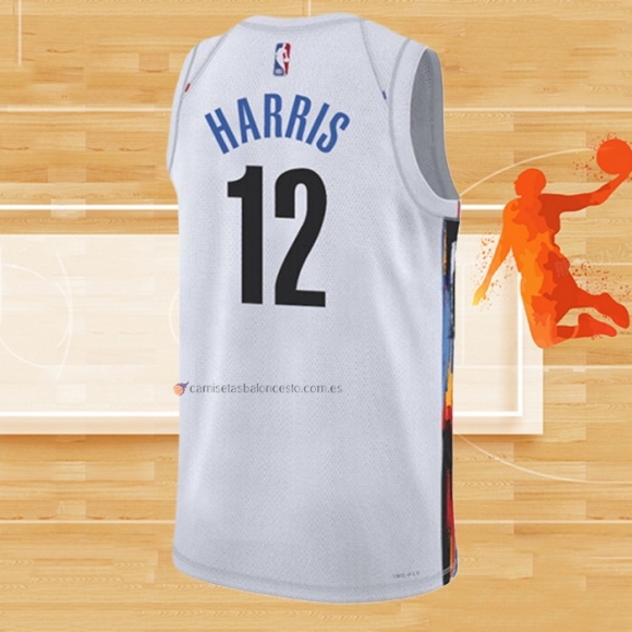 Camiseta Brooklyn Nets Joe Harris NO 12 Ciudad 2022-23 Blanco