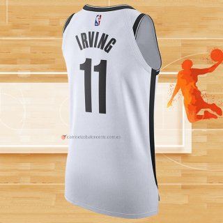 Camiseta Brooklyn Nets Kyrie Irving NO 11 Association Autentico Blanco