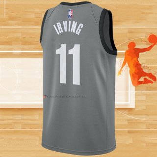 Camiseta Brooklyn Nets Kyrie Irving NO 11 Statement 2020 Gris