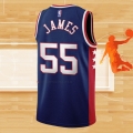 Camiseta Brooklyn Nets Mike James NO 55 Ciudad 2021-22 Azul