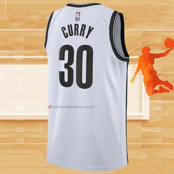 Camiseta Brooklyn Nets Seth Curry NO 30 Association 2020 Blanco