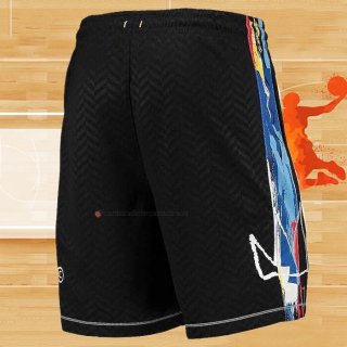 Pantalone Brooklyn Nets Ciudad 2020-21 Negro