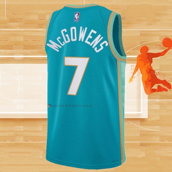 Camiseta Charlotte Hornets Bryce Mcgowens NO 7 Ciudad 2023-24 Verde