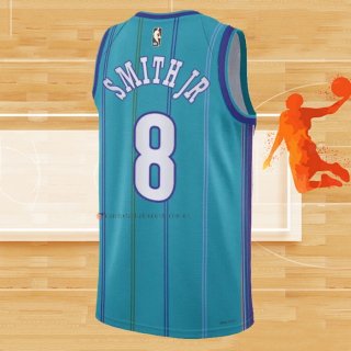 Camiseta Charlotte Hornets Dennis Smith JR NO 8 Classic 2023-24 Verde