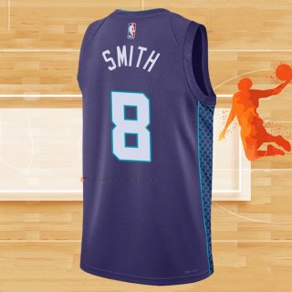 Camiseta Charlotte Hornets Dennis Smith NO 8 Statement 2022-23 Violeta